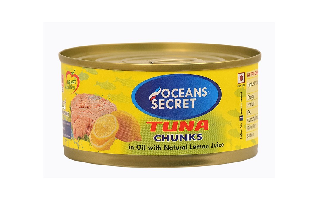 Oceans Secret Tuna Chunks In Oil With Natural Lemon Juice   Tin  180 grams